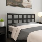 vidaXL Tête de lit Noir 165 5x4x100 cm Bois massif de pin