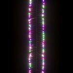 vidaXL Guirlande à LED groupées 400 LED Multicolore pastel 7 4 m PVC