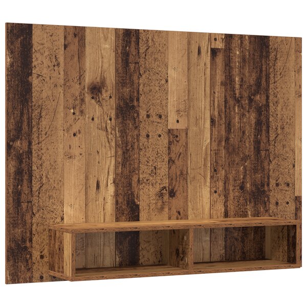 vidaXL Meuble TV mural Bois ancien 120 x 23 5 x 90 cm