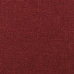 vidaXL Chaise pivotante de salle à manger Rouge bordeaux Tissu