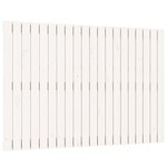 vidaXL Tête de lit murale Blanc 127 5x3x90 cm Bois massif de pin