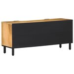 vidaXL Meuble TV marron 105x33x46 cm Bois massif de manguier