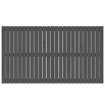vidaXL Tête de lit murale Gris 159 5x3x90 cm Bois massif de pin