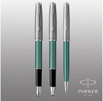 PARKER Sonnet Essentiel Stylo roller  Vert  Recharge noire pointe fine  Coffret cadeau