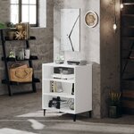 vidaXL Buffet Blanc 57x35x70 cm Aggloméré