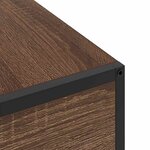 vidaXL Cabinet de chevet avec tiroir Chêne marron 40 x 27 x 76 cm