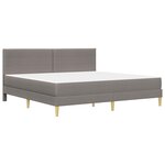 vidaXL Cadre de lit 200 x 200 cm Taupe