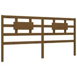 vidaXL Cadre de lit avec tête de lit marron miel 200x200cm bois massif