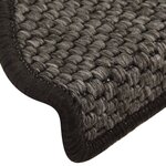 vidaXL Tapis d'escalier autocollants 15 Pièces 65x21x4 cm Anthracite
