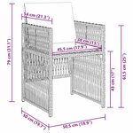 vidaXL Ensemble de jardin 5 pièces avec coussins noirs en poly rattan