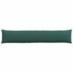 vidaXL Coussins de canapé 2 Pièces Vert foncé 200 x 40 cm tissu
