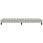vidaXL Cadre de lit sans matelas gris clair 80x210 cm velours