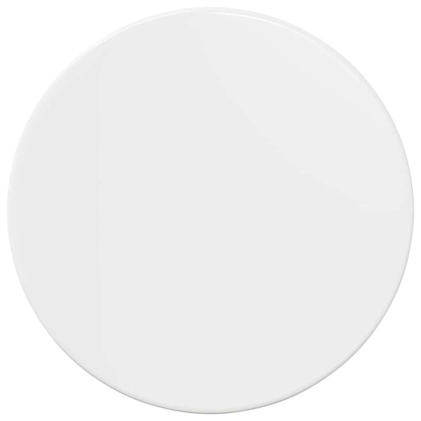 vidaXL Plateau de table Blanc brillant 30 x 30 x 1 5 cm