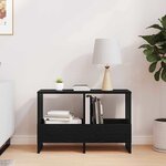 vidaXL Étagère à magazines Chêne noir 68 5 x 30 x 45 cm