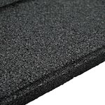 vidaXL Pierre de marchage 6 Pièces Noir 40 5 x 40 5 x 2 cm Caoutchouc