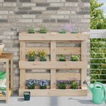 vidaXL Caisses à fleurs pour palettes Euro 24 Pièces Vert
