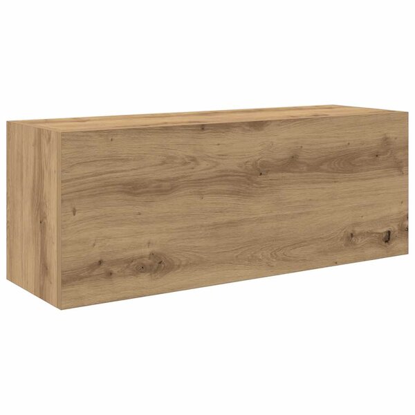 vidaXL Armoire murale de bain chêne artisanal bois d'ingénierie