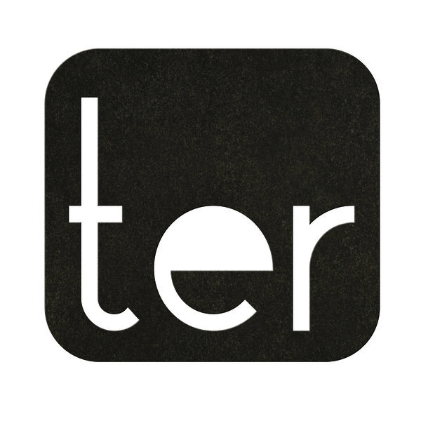 TER Béton Noir - numéro adhésif pour boîtes aux lettres- Vinyle épais texturé hauteur 50 mm.