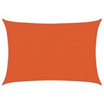 vidaXL Voile d'ombrage 160 g/m² Orange 3 5x5 m PEHD