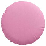 vidaXL Coussins de siège 2 Pièces Rose Ø30 x 13 cm tissu