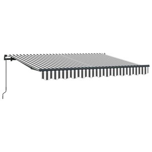 vidaXL Auvent rétractable Anthracite 250 x 200 cm tissu