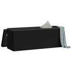 vidaXL Banc de rangement pliable noir PVC