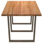 vidaXL Table à manger avec bord naturel 320x100x74cm bois massif chêne