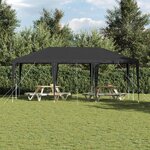 vidaXL Tente de fête Anthracite 6x4 m PE