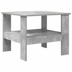 vidaXL Table basse Gris béton 57 x 55 x 45 cm Bois d'ingénierie