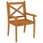 vidaXL Ensemble à manger de jardin 5 Pièces Bois d'acacia solide