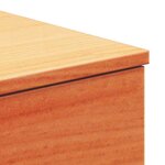 vidaXL Table de chevet avec tiroir Marron cire 37 x 35 x 18 5 cm