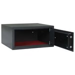 vidaXL Coffre-fort numérique électronique Gris foncé 42x37x20 cm Acier