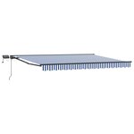 vidaXL Cadre de store manuel avec LEDs 4 × 3 5 m