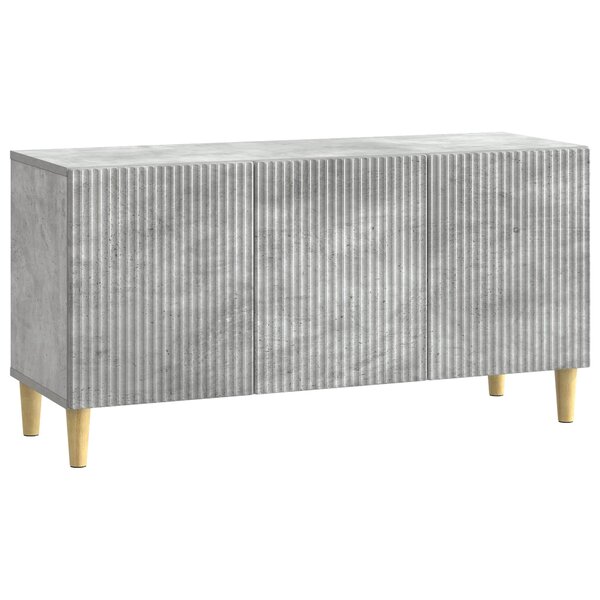 vidaXL Meuble TV Gris béton 99 x 34 5 x 50 cm Bois d'ingénierie