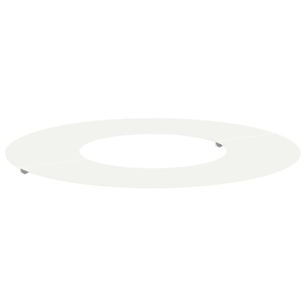 vidaXL Anneau d'arbre plat - Blanc Ø30/60 cm en acier.