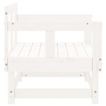vidaXL Chaises de jardin lot de 2 blanc bois massif de pin