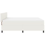 vidaXL Lit avec Sommier et Matelas & LED crème Super King Tissu en Velours Côtelé