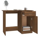 vidaXL Bureau Chêne marron 100x50x76 cm Bois d'ingénierie