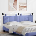 vidaXL Tête de lit suspendue Bleu denim Tissu
