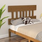 vidaXL Tête de lit Marron miel 203 5x3x81 cm Bois massif de pin