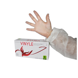 Boite 100 gants en Vinyle - Taille S - Médiprotec