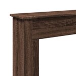 VidaXL Cadre de cheminée chêne marron 75x20x87 5 cm bois d'ingénierie