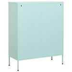 vidaXL Armoire de rangement Vert menthe 80x35x101 5 cm Acier