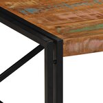 vidaXL Table basse multicolore 100x100x35 cm bois récupération massif