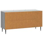 vidaXL Meuble TV Sonoma gris 99 x 34 5 x 52 cm Bois d'ingénierie