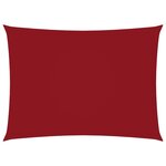 vidaXL Voile de parasol Tissu Oxford rectangulaire 4x6 m Rouge