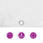 vidaXL Couverture végétale avec œillets 3x6 m PVC