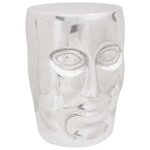 vidaXL Tabouret Argent Aluminium