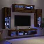 vidaXL Ensemble meuble TV 6 Pièces Bois ancien Bois d'ingénierie