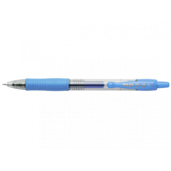 Stylo g-2 roller encre gel pointe moyenne bleu ciel pilot